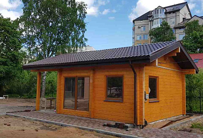 БАНЯ ПОД КЛЮЧ ИЗ КЛЕЕНОГО БРУСА